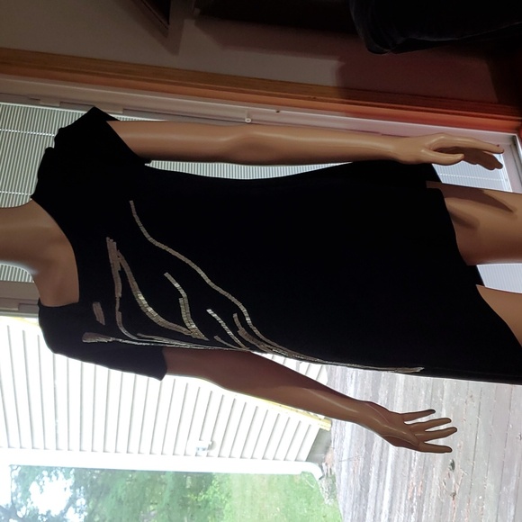 Chico's Black Beaded Tunic, 0 - Picture 1 of 7